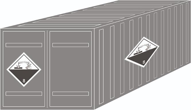 Маркировка контейнера в которой помимо упаковок с опасными грузами в ограниченных количествах перевозятся и другие опасные грузы