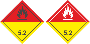 Знак опасности образца № 5.2 ДОПОГ