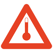 Маркировочный знак для веществ, перевозимых при высокой температуре