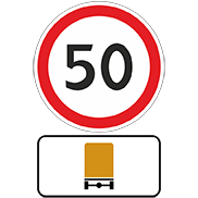 Знак 3.24 ПДД "Ограничение максимальной скорости"