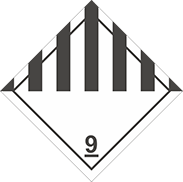 Знак опасности образца № 9 ДОПОГ