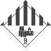 Знак опасности образца № 9А ДОПОГ